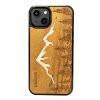 iPhone Handyhülle aus Holz - Berggipfel (Handy-Modell Apple iPhone 13)