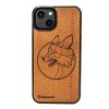 iPhone Handyhülle aus Holz - Fuchs (Handy-Modell Apple iPhone 13)