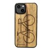 iPhone Handyhülle aus Holz - Radfahrer (Handy-Modell Apple iPhone 13)