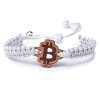 Armband Kordel Bitcoin Merbau