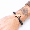 Armband aus Holz Kaffeemaschine Anigre Naturstein