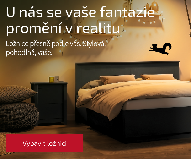 Ložnice přesně podle Vás. Stylová, pohodlná, vaše.