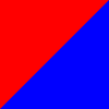 červená/modrá