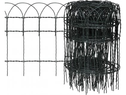 Zahradní plot práškované železo 10 x 0,4 m [141071]