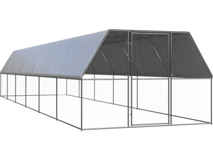 Venkovní klec pro kuřata 3x12x2 m pozinkovaná ocel [3154380]