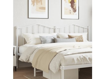 Kovové čelo postele 160 cm [373873] (Barva Bílá)