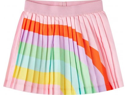 Dětská plisovaná sukně světle růžová 128 [14660]