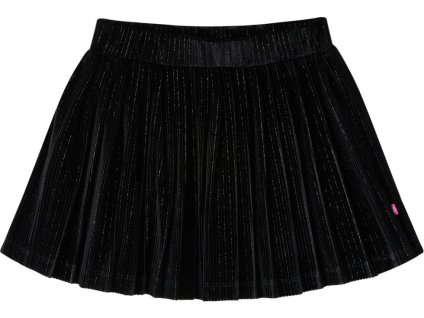 Dětská plisovaná sukně s lurexem černá 128 [14875]