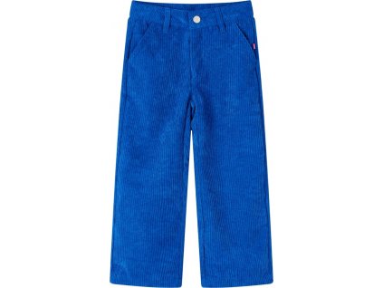 Dětské manšestrové kalhoty kobaltově modré 116 [14421]