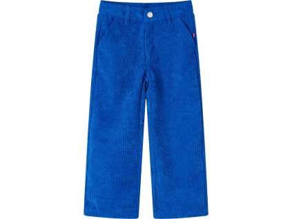 Dětské manšestrové kalhoty kobaltově modré 104 [14420]