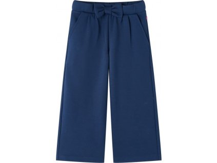 Dětské kalhoty s širokými nohavicemi námořnicky modré 104 [14828]