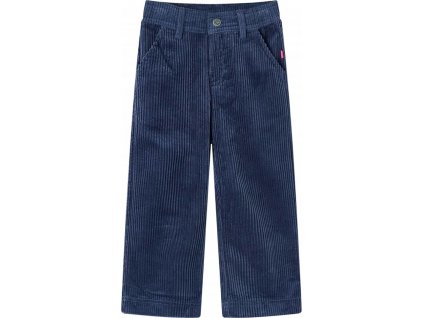 Dětské manšestrové kalhoty námořnicky modré 116 [13916]