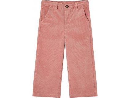 Dětské manšestrové kalhoty starorůžové 128 [14262]