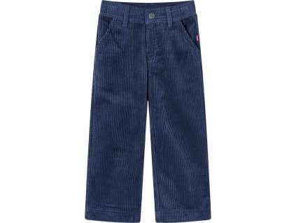 Dětské manšestrové kalhoty námořnicky modré 104 [13915]