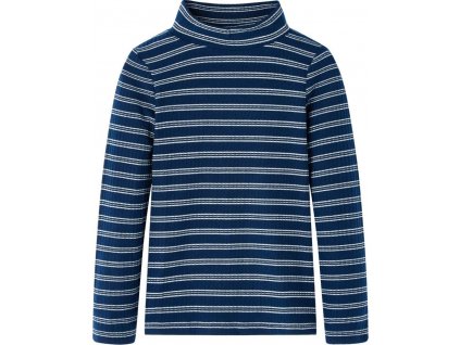 Dětské tričko s dlouhým rukávem námořnicky modré 116 [13936]