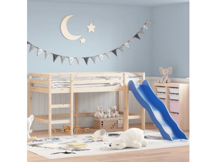 Dětská patrová postel se skluzavkou 90x190 cm borové dřevo [835910]