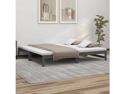 Výsuvná postel 2x (90 x 200) cm masivní borovice [823408]