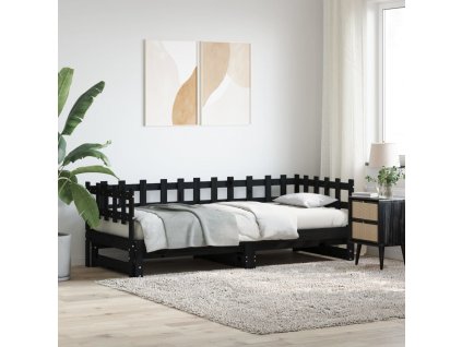 Výsuvná postel 2x (90 x 200) cm masivní borovice [840390]