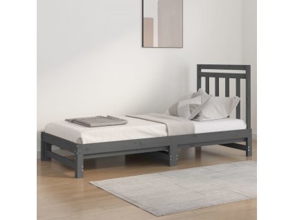 Výsuvná postel 2x (90 x 200) cm masivní borovice [3108349]