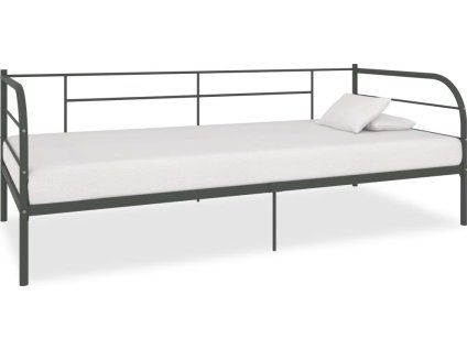 Rám denní postele kov 90 x 200 cm [284674] (Barva Šedá)
