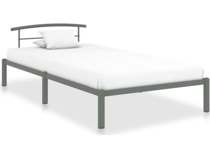 Rám postele kov 90 x 200 cm [284662] (Barva Šedá)