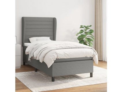 Box spring postel s matrací 100 x 200 cm textil [3128022]