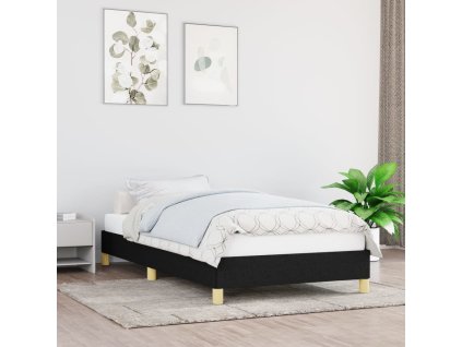 Rám postele 90 x 200 cm textil [346788] (Barva Černá)