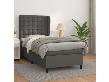 Box spring postel s matrací 90x190 cm umělá kůže [3129007]