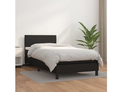 Box spring postel s matrací 90x190 cm umělá kůže [3140975]