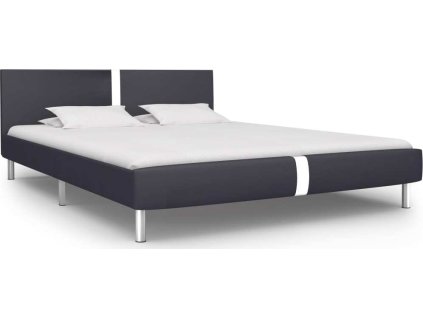Rám postele umělá kůže 120 x 200 cm [280837] (Barva Šedá)