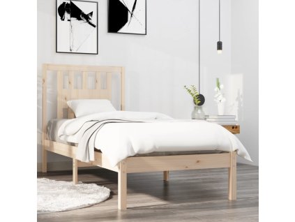 Rám postele masivní dřevo 90 x 190 cm Single [3104031]