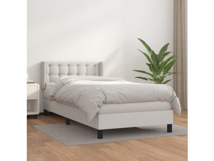 Box spring postel s matrací 90x200 cm umělá kůže [3130758]
