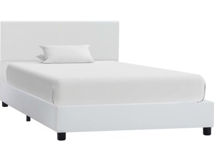 Rám postele umělá kůže 90 x 200 cm [284762] (Barva Bílá)