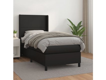 Box spring postel s matrací 90x190 cm umělá kůže [3132351]