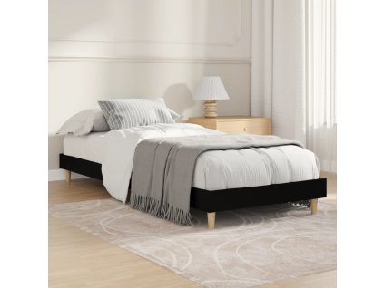 Rám postele 75 x 190 cm kompozitní dřevo [832102] (Barva Černá)