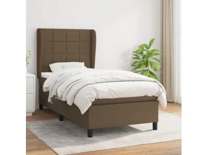 Box spring postel s matrací 90x190 cm textil [3127928]