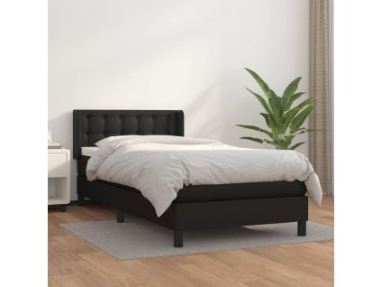 Box spring postel s matrací 90x190 cm umělá kůže [3130751]