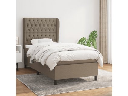 Box spring postel s matrací 90x190 cm textil [3128169]
