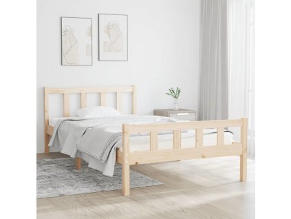 Rám postele masivní dřevo 100 x 200 cm [810669]