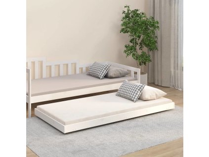 Rám postele 75 x 190 cm masivní borové dřevo [823512] (Barva medová hnědá)