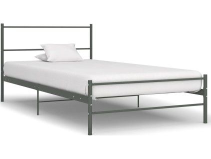 Rám postele kovový 90 x 200 cm [286493] (Barva Šedá)