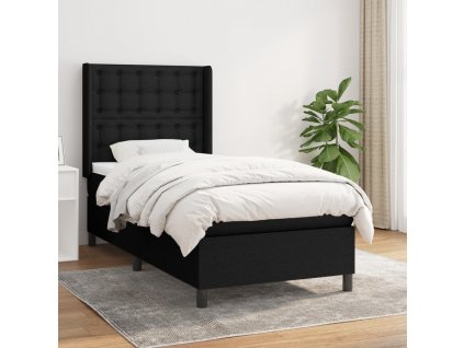 Box spring postel s matrací 90x190 cm textil [3131715]