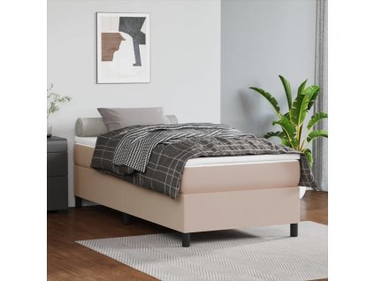 Box spring postel s matrací 100x200 cm umělá kůže [3144595]