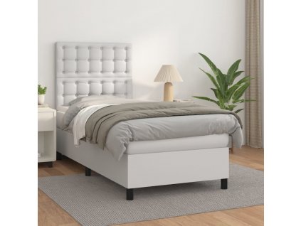 Box spring postel s matrací 80 x 200 cm umělá kůže [3142810]