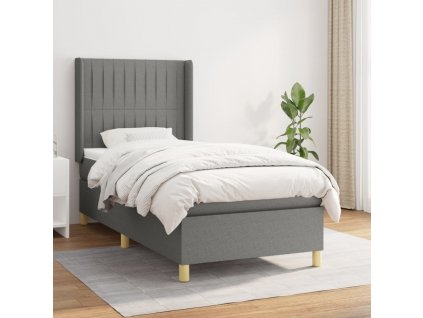 Box spring postel s matrací 90x200 cm textil [3132122]