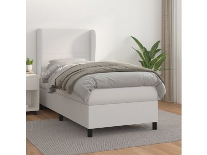 Box spring postel s matrací 90x200 cm umělá kůže [3128890]