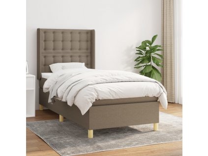Box spring postel s matrací 90x200 cm textil [3132285]