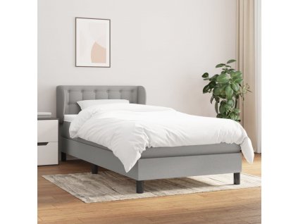 Box spring postel s matrací 90x200 cm textil [3126533]