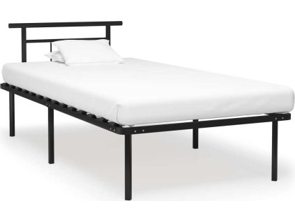 Rám postele kov 100 x 200 cm [324823] (Barva Černá)