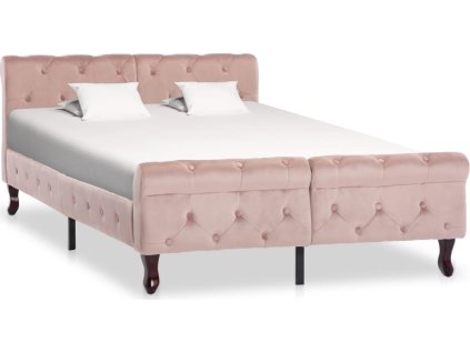 Rám postele samet 120 x 200 cm [288566] (Barva Růžová)